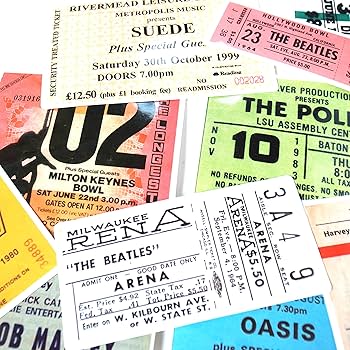 Amazon | 洋楽 ロックバンド ライブ チケット ステッカー 25枚